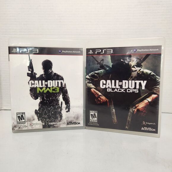 Lot Of 2 Call of Duty: Modern Warfare 3 & Black Ops PS3(PlayStation 3) - Picture 1 of 6